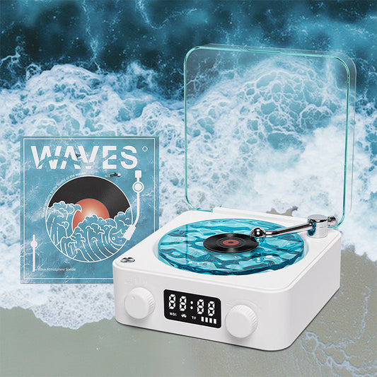 B1G1 Premium Waves Retro Bluetooth Vinyl Record Player Light 🎁