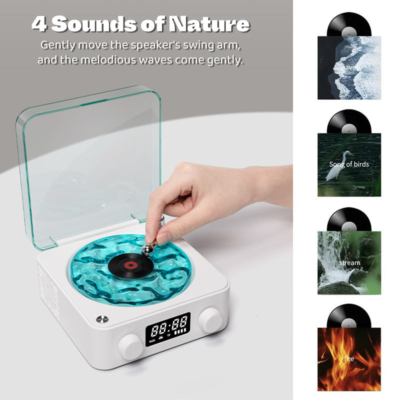 B1G1 Premium Waves Retro Bluetooth Vinyl Record Player Light 🎁