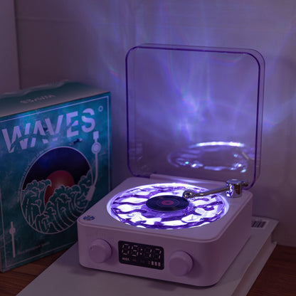 B1G1 Premium Waves Retro Bluetooth Vinyl Record Player Light 🎁
