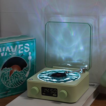 B1G1 Premium Waves Retro Bluetooth Vinyl Record Player Light 🎁