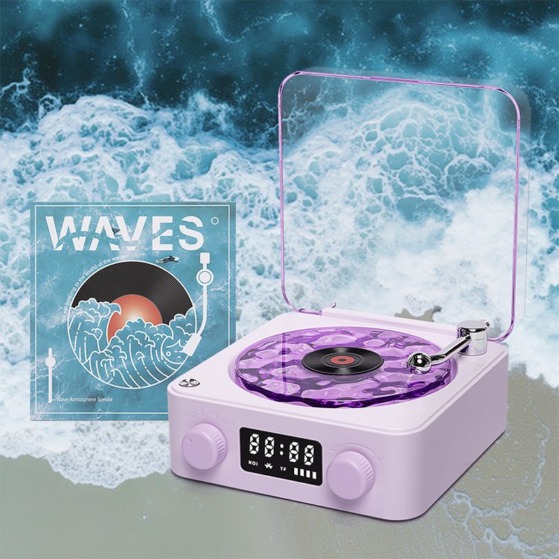 B1G1 Premium Waves Retro Bluetooth Vinyl Record Player Light 🎁