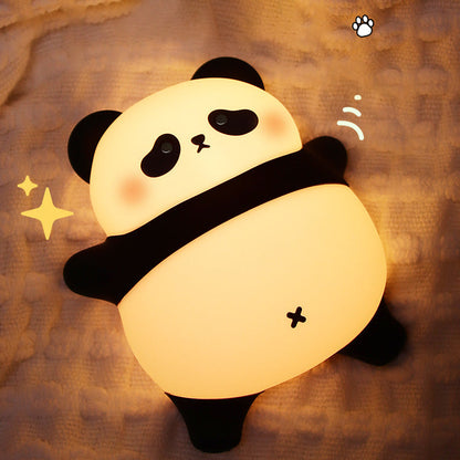 MeWaii® Cute Panda Night Light LED Squishy Tap Lamp Best Gift for Baby and Girl