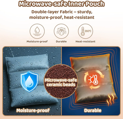 MeWaii® 5lbs Highland Cow Weighted Stuffed Animal  – Microwavable Plush Heating Pad for Anxiety Relief, Cramps & Sleep Gift