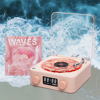 B1G1 Premium Waves Retro Bluetooth Vinyl Record Player Light 🎁